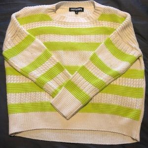 Neon green sweater